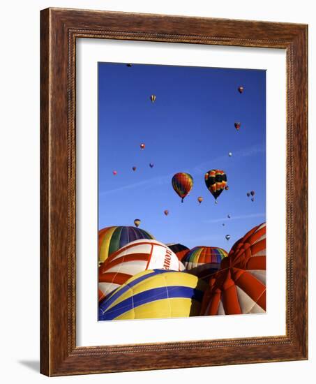 Colorful Hot Air Balloons, Albuquerque, NM-Bill Bachmann-Framed Photographic Print