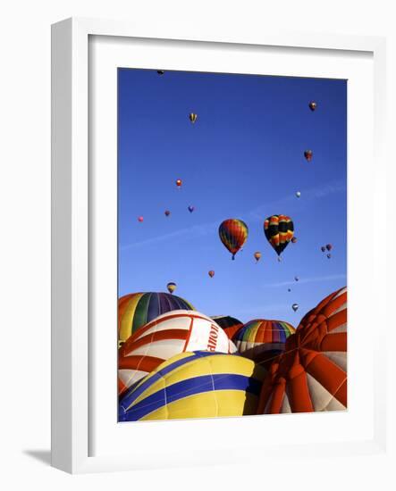 Colorful Hot Air Balloons, Albuquerque, NM-Bill Bachmann-Framed Photographic Print