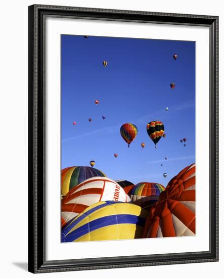 Colorful Hot Air Balloons, Albuquerque, NM-Bill Bachmann-Framed Photographic Print