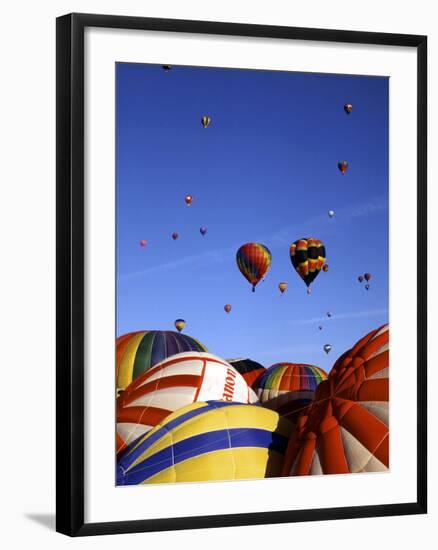 Colorful Hot Air Balloons, Albuquerque, NM-Bill Bachmann-Framed Photographic Print