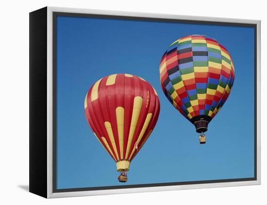 Colorful Hot Air Balloons in Sky, Albuquerque, New Mexico, USA-null-Framed Premier Image Canvas