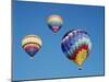 Colorful Hot Air Balloons in Sky, Albuquerque, New Mexico, USA-null-Mounted Photographic Print