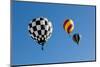 Colorful Hot Air Balloons on a Sunny Day-flippo-Mounted Photographic Print