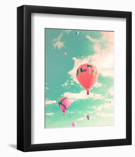 Colorful Hot Air Balloons-Summer Photography-Framed Art Print