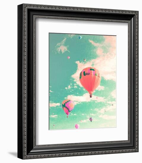 Colorful Hot Air Balloons-Summer Photography-Framed Art Print