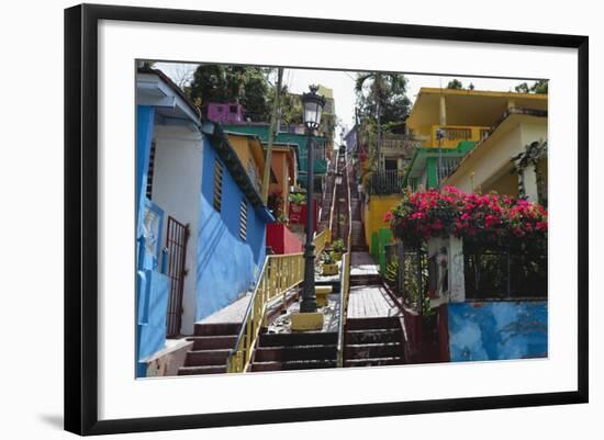 Colorful Houses, Gurabo, Puerto Rico-George Oze-Framed Photographic Print