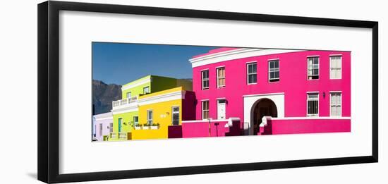 Colorful Houses in a City, Bo-Kaap, Cape Town, Western Cape Province, South Africa-null-Framed Photographic Print