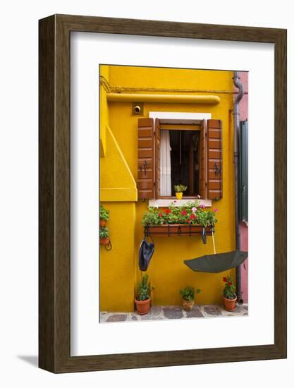 Colorful Houses of Burano.-Terry Eggers-Framed Photographic Print