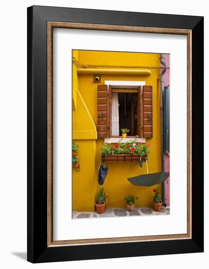 Colorful Houses of Burano.-Terry Eggers-Framed Photographic Print