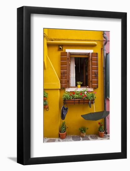 Colorful Houses of Burano.-Terry Eggers-Framed Photographic Print