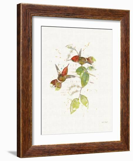 Colorful Hummingbirds II-Katie Pertiet-Framed Art Print