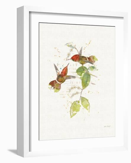 Colorful Hummingbirds II-Katie Pertiet-Framed Art Print