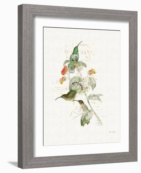 Colorful Hummingbirds III-Katie Pertiet-Framed Art Print