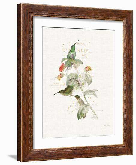 Colorful Hummingbirds III-Katie Pertiet-Framed Art Print