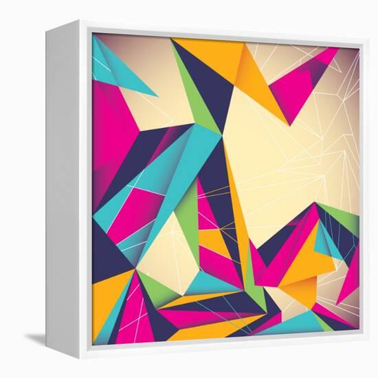 Colorful Illustrated Abstraction-Rashomon-Framed Stretched Canvas