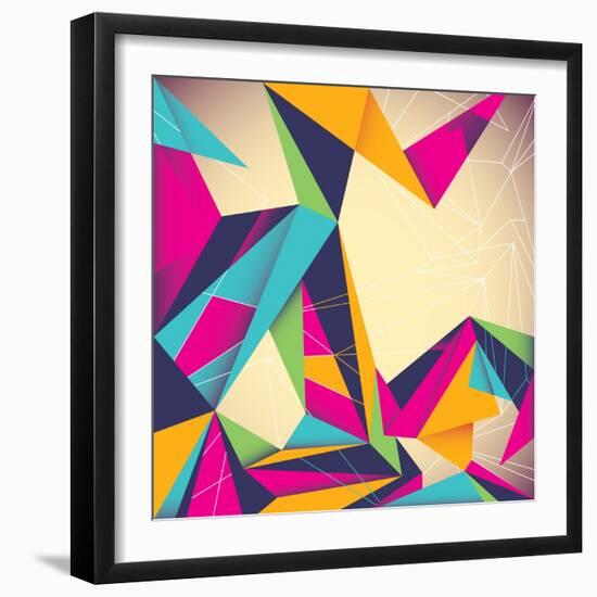 Colorful Illustrated Abstraction-Rashomon-Framed Art Print