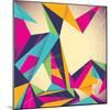 Colorful Illustrated Abstraction-Rashomon-Mounted Art Print