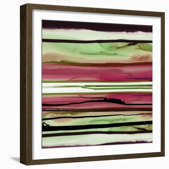 Colorful Ink Wash 1A-Tracy Hiner-Framed Giclee Print