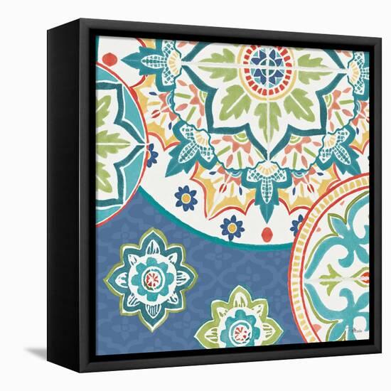 Colorful Journey II Blue-Pela Studio-Framed Stretched Canvas