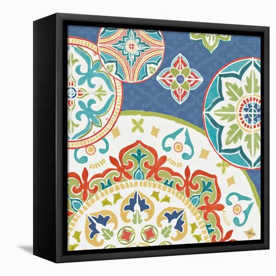 Colorful Journey III Blue-Pela Studio-Framed Stretched Canvas