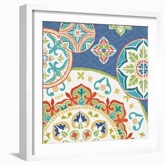 Colorful Journey III Blue-Pela Studio-Framed Art Print