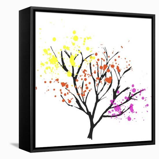 Colorful Leaves in a Tree-Whoartnow-Framed Premier Image Canvas