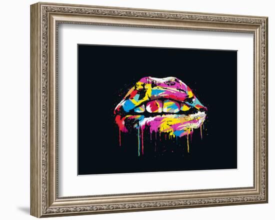 Colorful Lips-Balazs Solti-Framed Art Print