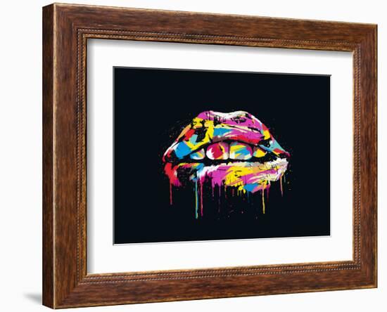 Colorful Lips-Balazs Solti-Framed Art Print