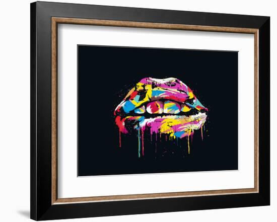 Colorful Lips-Balazs Solti-Framed Art Print