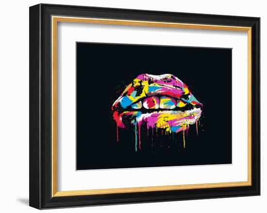 Colorful Lips-Balazs Solti-Framed Art Print