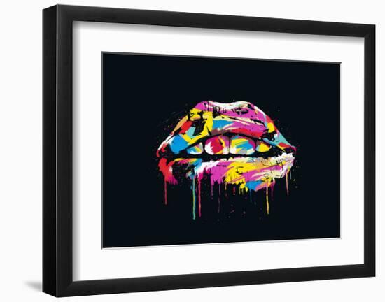 Colorful Lips-Balazs Solti-Framed Art Print