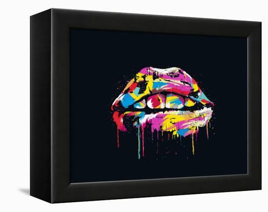 Colorful Lips-Balazs Solti-Framed Stretched Canvas