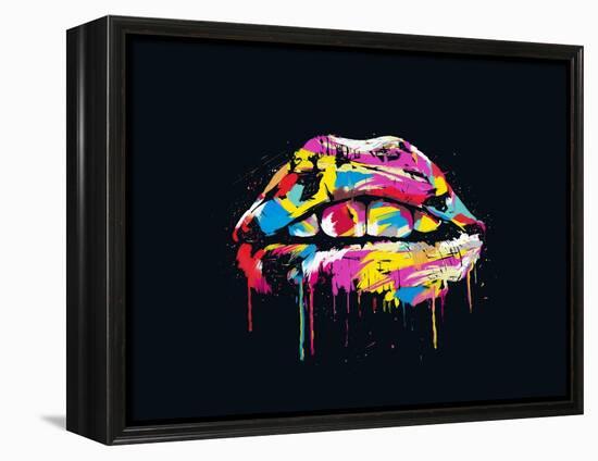 Colorful Lips-Balazs Solti-Framed Stretched Canvas