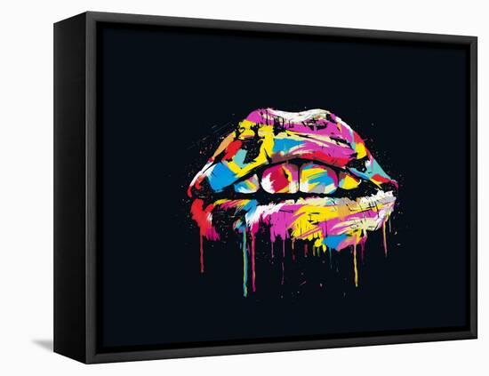 Colorful Lips-Balazs Solti-Framed Stretched Canvas