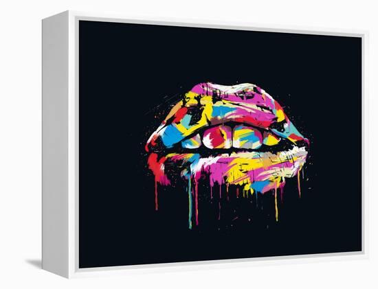 Colorful Lips-Balazs Solti-Framed Stretched Canvas