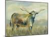 Colorful Longhorn Cow-Silvia Vassileva-Mounted Art Print