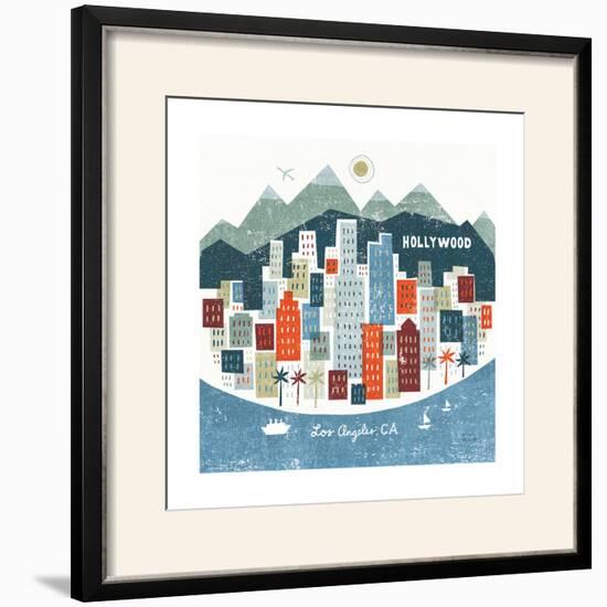 Colorful Los Angeles-Michael Mullan-Framed Photographic Print