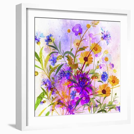 Colorful Mix Flowers-Ata Alishahi-Framed Giclee Print