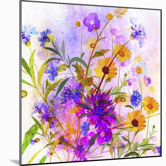 Colorful Mix Flowers-Ata Alishahi-Mounted Giclee Print