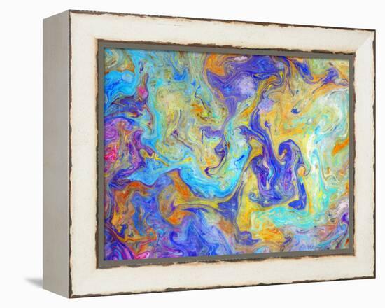 Colorful mixed paint-Panoramic Images-Framed Premier Image Canvas