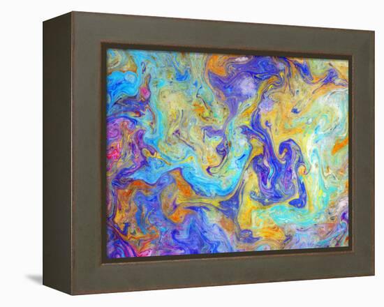 Colorful mixed paint-Panoramic Images-Framed Premier Image Canvas