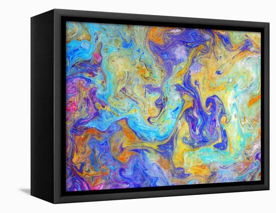 Colorful mixed paint-Panoramic Images-Framed Premier Image Canvas