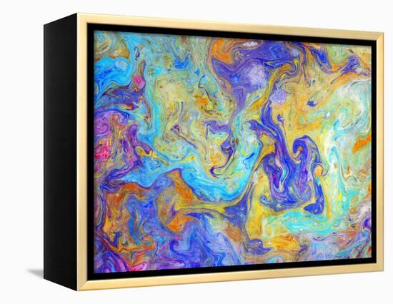 Colorful mixed paint-Panoramic Images-Framed Premier Image Canvas