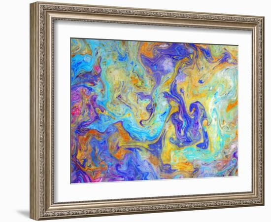 Colorful mixed paint-Panoramic Images-Framed Photographic Print