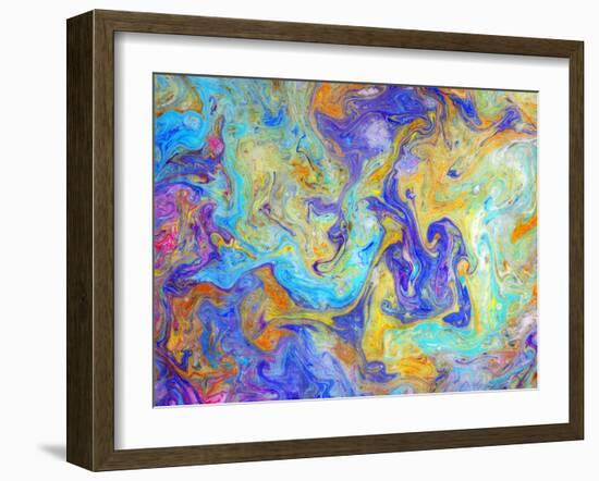 Colorful mixed paint-Panoramic Images-Framed Photographic Print