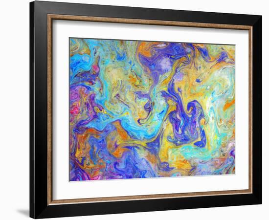 Colorful mixed paint-Panoramic Images-Framed Photographic Print