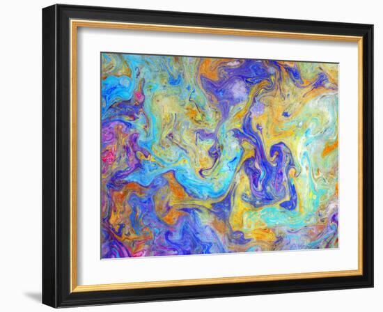 Colorful mixed paint-Panoramic Images-Framed Photographic Print