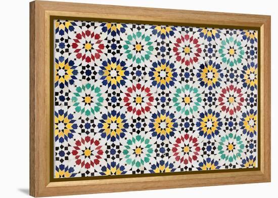 Colorful Mosaic Decoration-p.lange-Framed Stretched Canvas