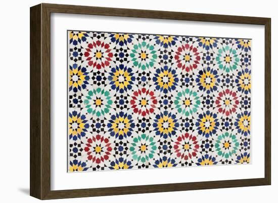 Colorful Mosaic Decoration-p.lange-Framed Art Print