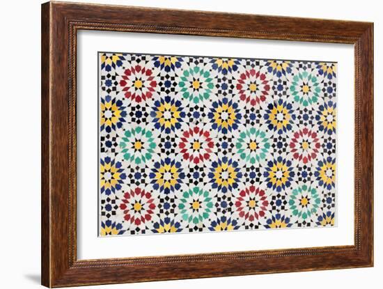 Colorful Mosaic Decoration-p.lange-Framed Art Print